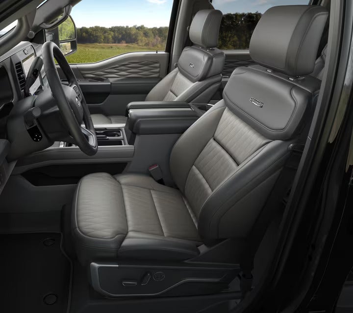 The interior design of a ford super duty.