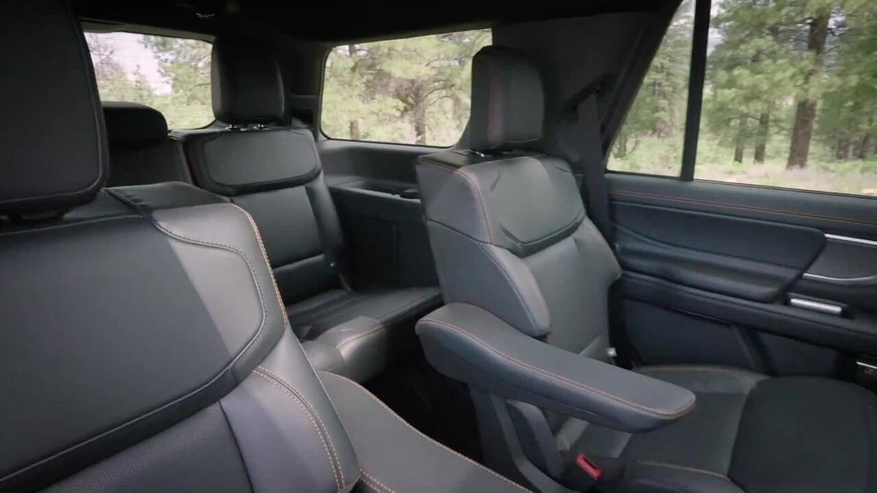 the interior of a 2025 ford expedition in mojave dusk