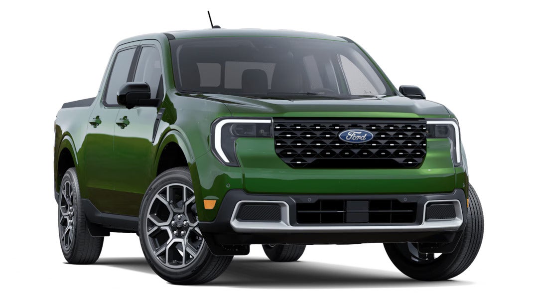 a green 2025 ford maverick lariat trim level